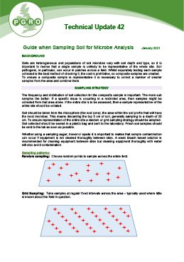 Guide when Sampling Soil for Microbe Analysis